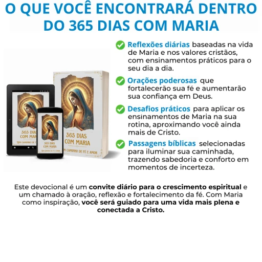 O que você encontrará dentro do 365 dias com Maria